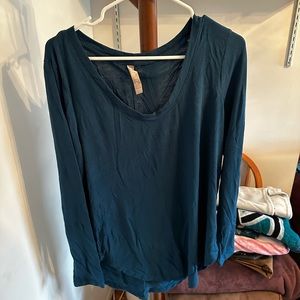 Green Athleta long sleeve